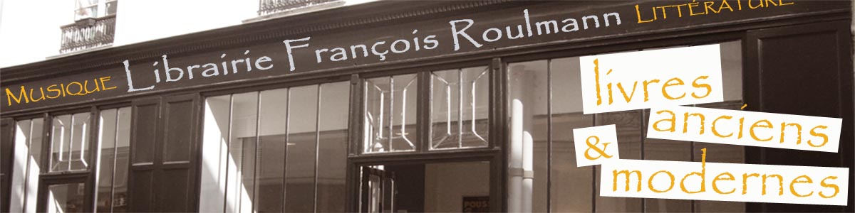 Librairie Francois roulmann bannière